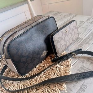 Coach Jes colorblock Crossbody with matching wallet